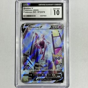 MEWTWO V POKEMON GO 2022 CGC 10