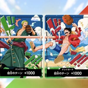 Luffy and Zoro Don card Set of 2